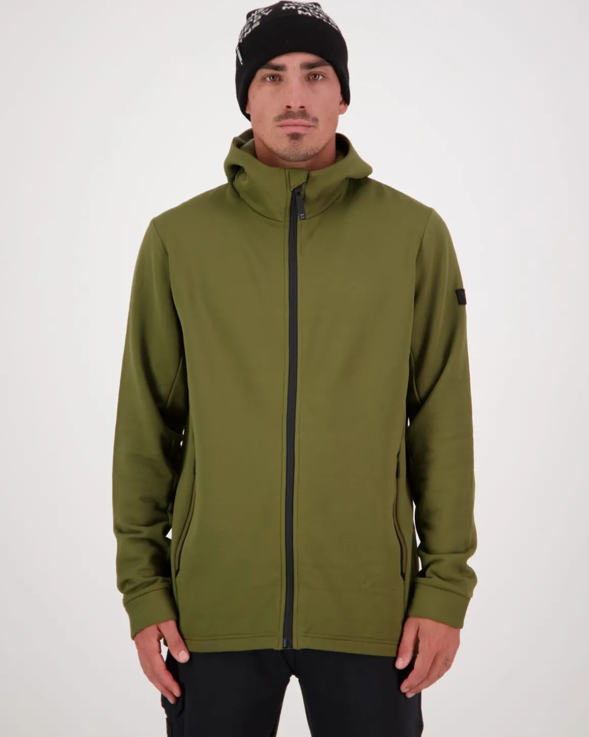 Arcadia Merino Fleece Hoody - Dark Olive