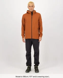 Arcadia Merino Fleece Hoody - Ginger