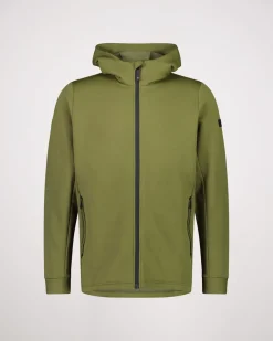 Arcadia Merino Fleece Hoody - Dark Olive