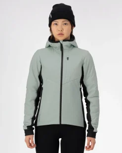 Arete Merino Insulated Hooded Jacket - Eucalyptus