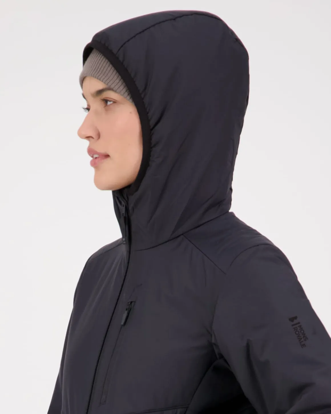Arete Merino Insulated Hooded Jacket - Black