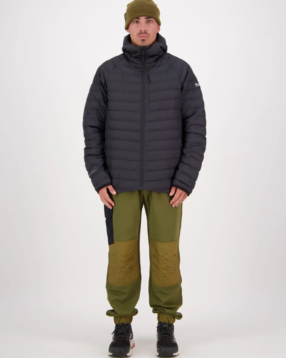 Atmos Wool x Down Insulated Hood - Black