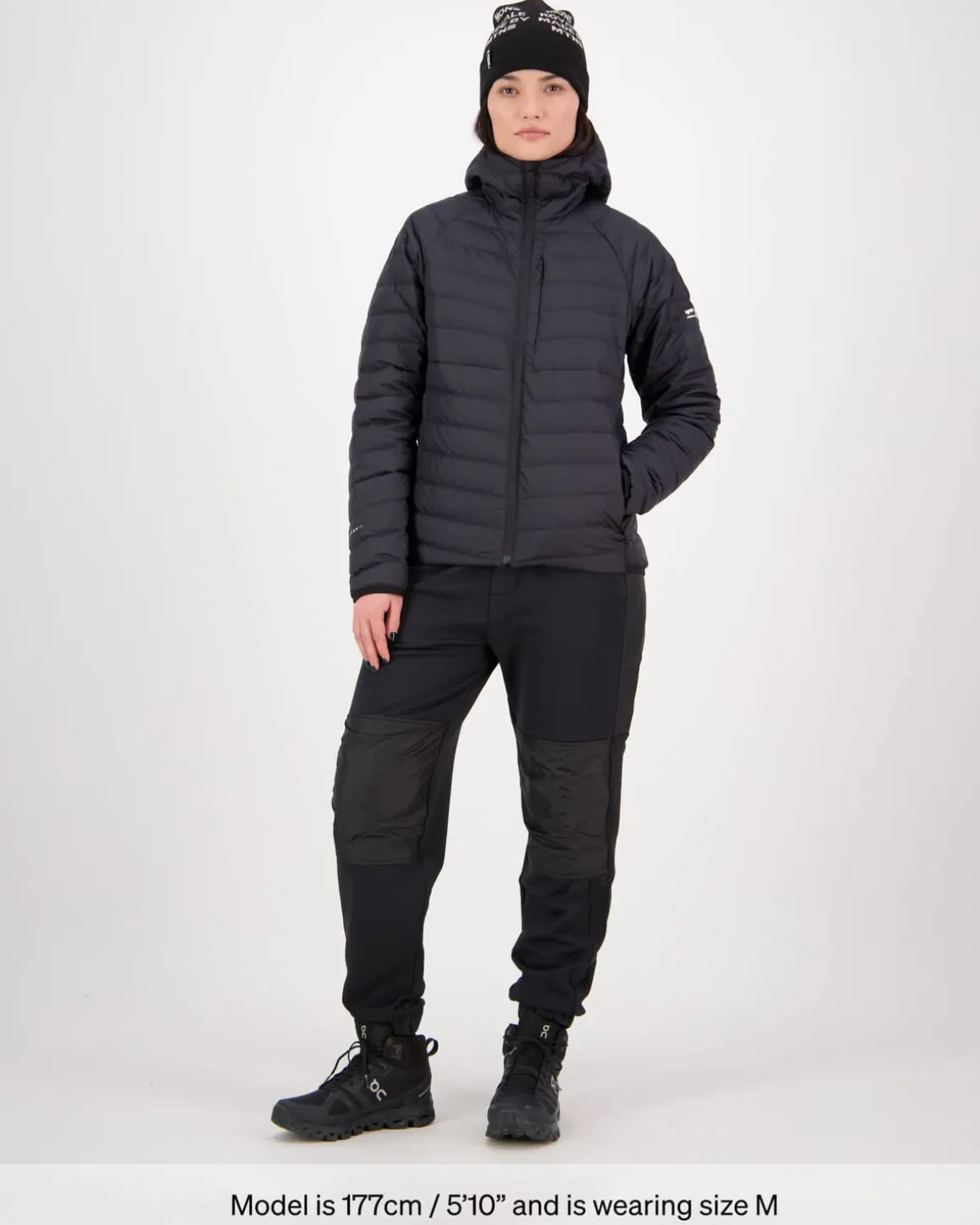 Atmos Wool x Down Insulated Hood - Black
