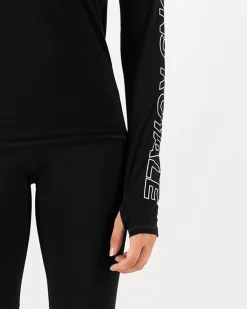 Bella Merino Long Sleeve Hood - Black