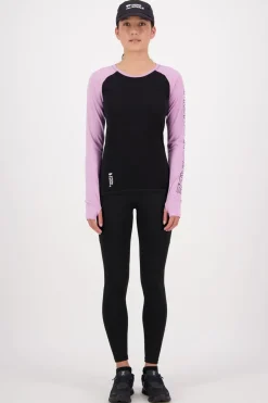 Bella Merino Long Sleeve - Orchid Black