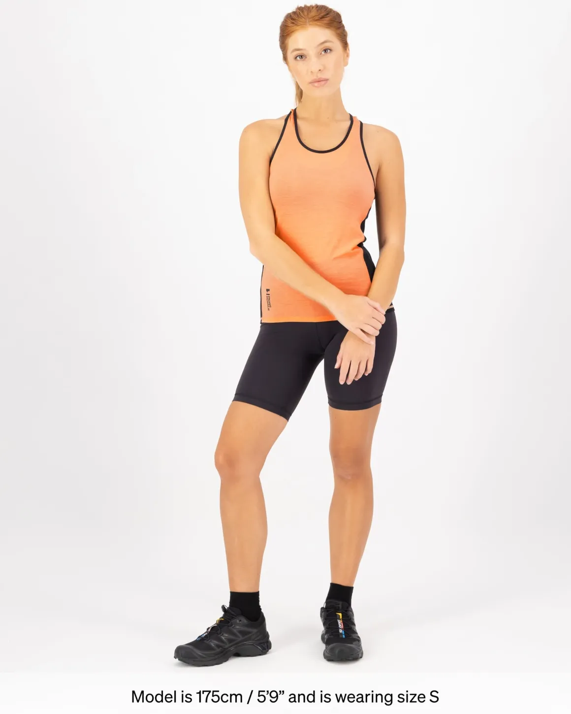 Bella Merino Tank - Punch / Black