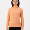 Cascade Merino Base Layer Mock Neck Long Sleeve - Punch