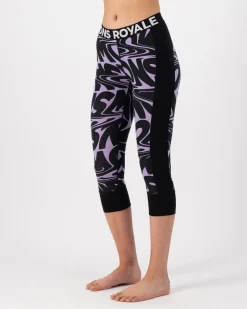 Cascade Merino Base Layer 3/4 Legging - Signal Lost Lupin