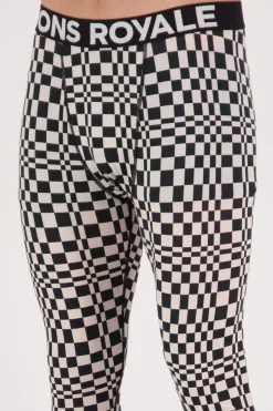 Cascade Merino Base Layer 3/4 Legging - Checkers