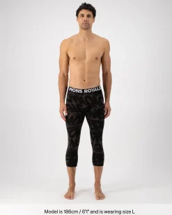 Cascade Merino Base Layer 3/4 Legging - Signal Lost Cedar