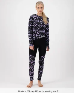 Cascade Merino Base Layer Long Sleeve - Signal Lost Lupin