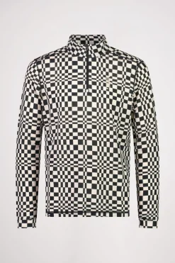 Cascade Merino Base Layer 1/4 Zip Long Sleeve - Checkers