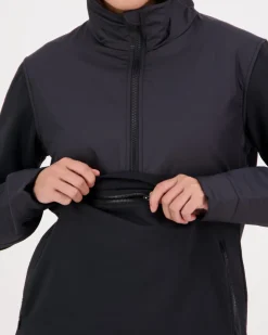 Decade Merino Fleece Pullover - Black
