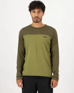 Diversion Merino Bike Jersey Long Sleeve - Fern / Olive