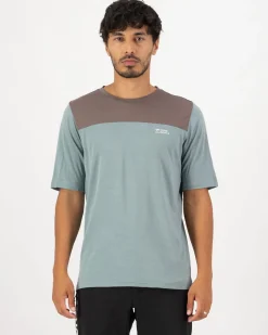Diversion Merino Bike Jersey Short Sleeve - Desert Sage / Iron
