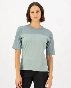 Diversion Merino Bike Jersey Short Sleeve - Dew / Desert Sage