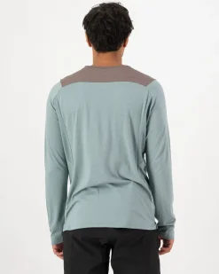 Diversion Merino Bike Jersey Long Sleeve - Desert Sage / Iron