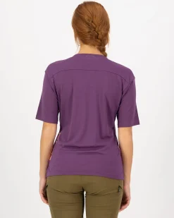 Diversion Merino Bike Jersey Short Sleeve - Ultraviolet / Boysenberry