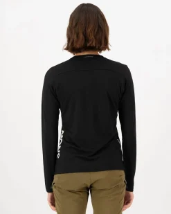 Diversion Merino Bike Jersey Long Sleeve - Black
