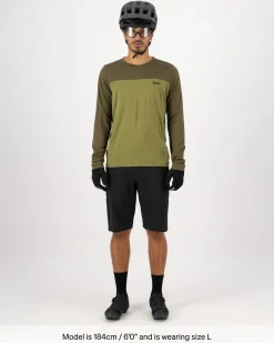 Diversion Merino Bike Jersey Long Sleeve - Fern / Olive