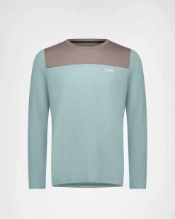 Diversion Merino Bike Jersey Long Sleeve - Desert Sage / Iron