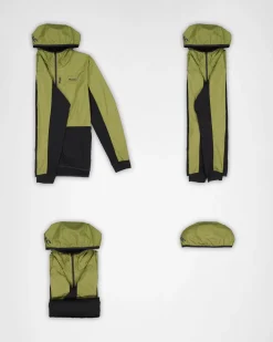 Diversion Merino Wind Jacket - Fern / Black