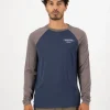 Icon Merino Raglan Long Sleeve - Midnight / Iron