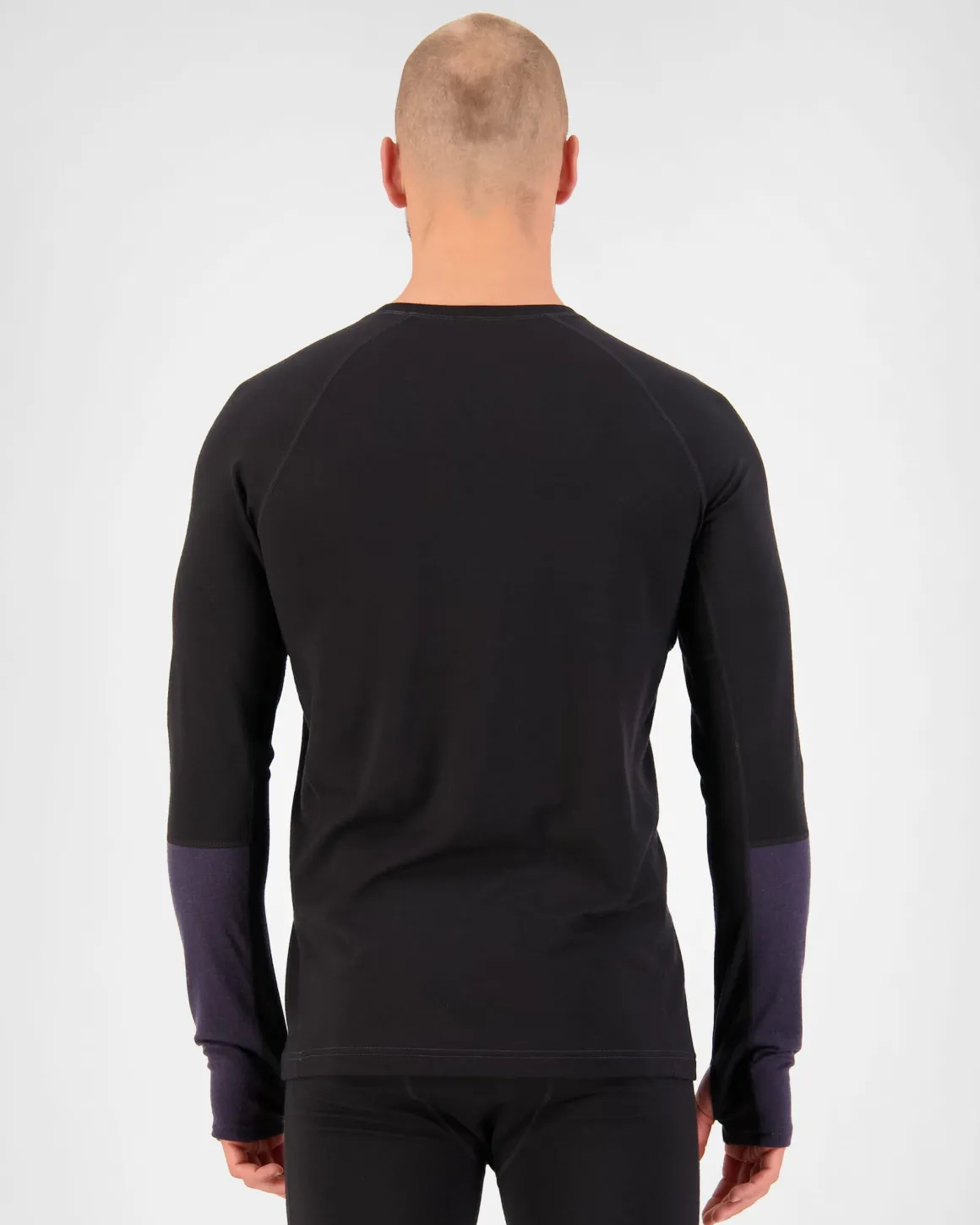 Olympus Merino Base Layer Long Sleeve - Black / 9 Iron