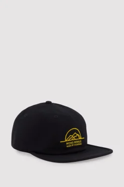 Roam 6 Panel Cap - Black