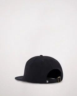 Roam 6 Panel Cap - Black
