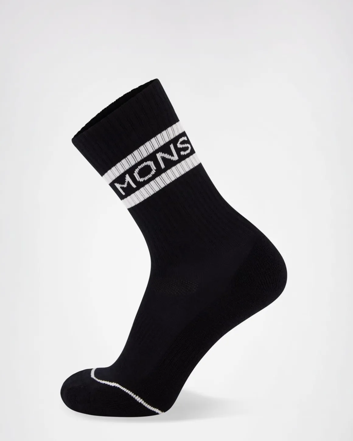 Signature Merino Crew Sock - Black / White