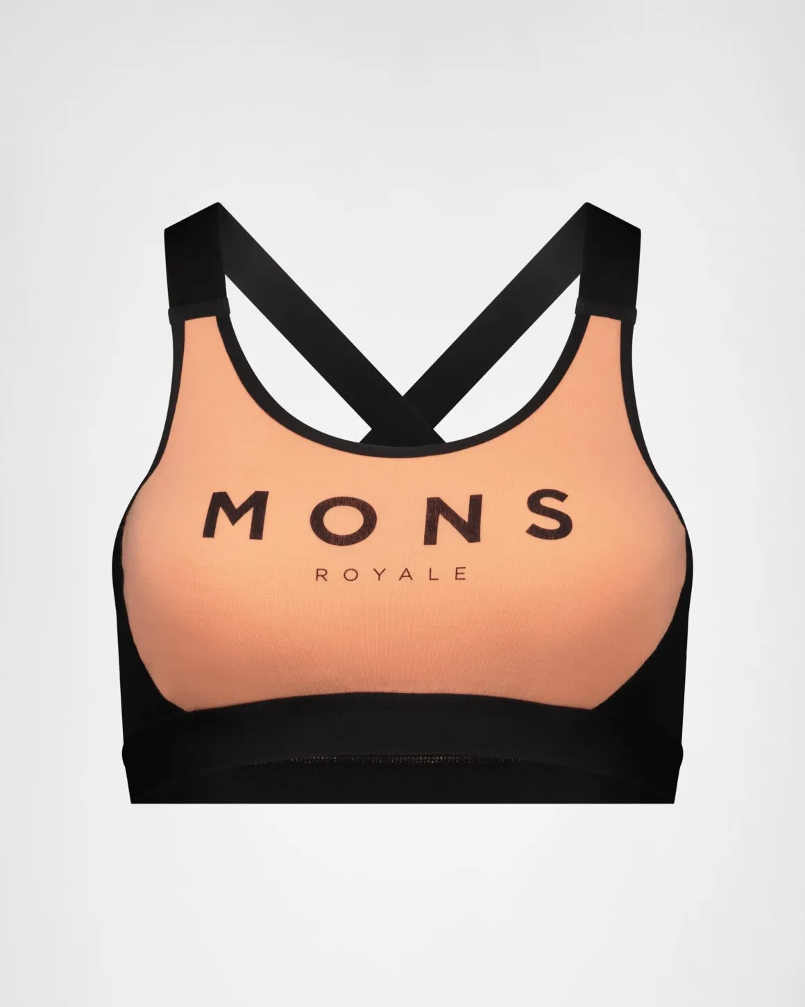 Stella Merino X-Back Bra - Punch / Black