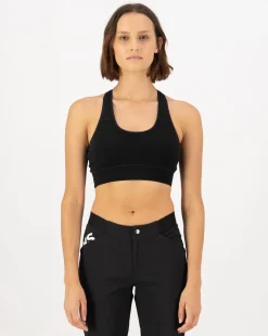 Stratos Merino Sports Bra - Black