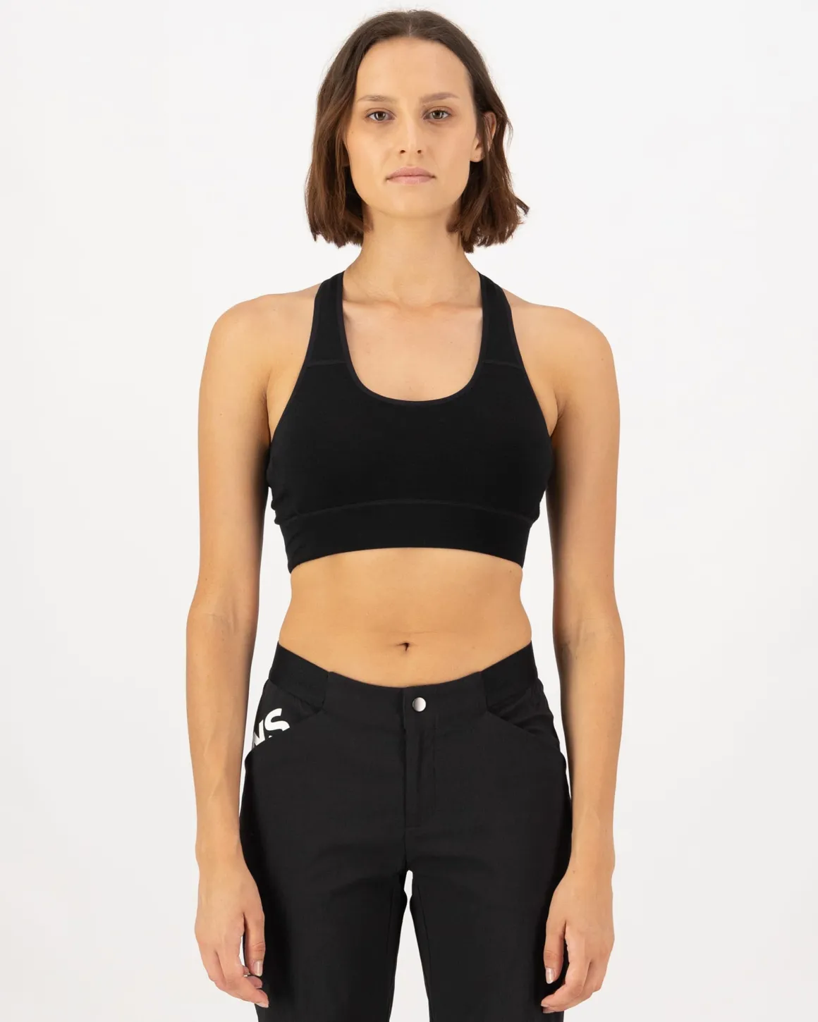 Stratos Merino Sports Bra - Black