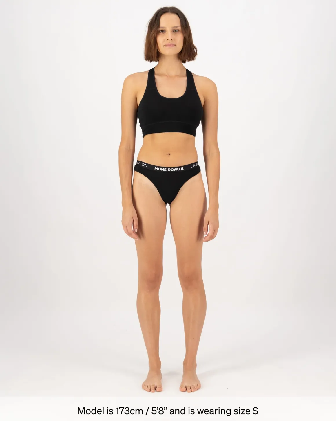Stratos Merino Thong - Black