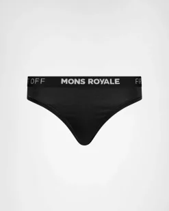 Stratos Merino Thong - Black