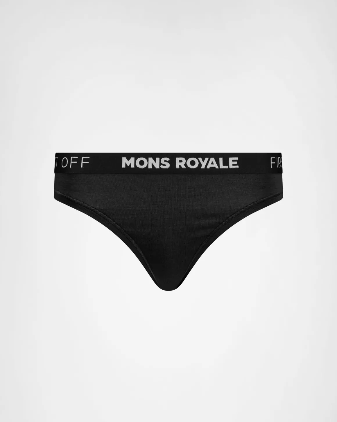 Stratos Merino Thong - Black