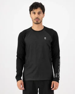 Tarn Merino Bike Wind Jersey - Black