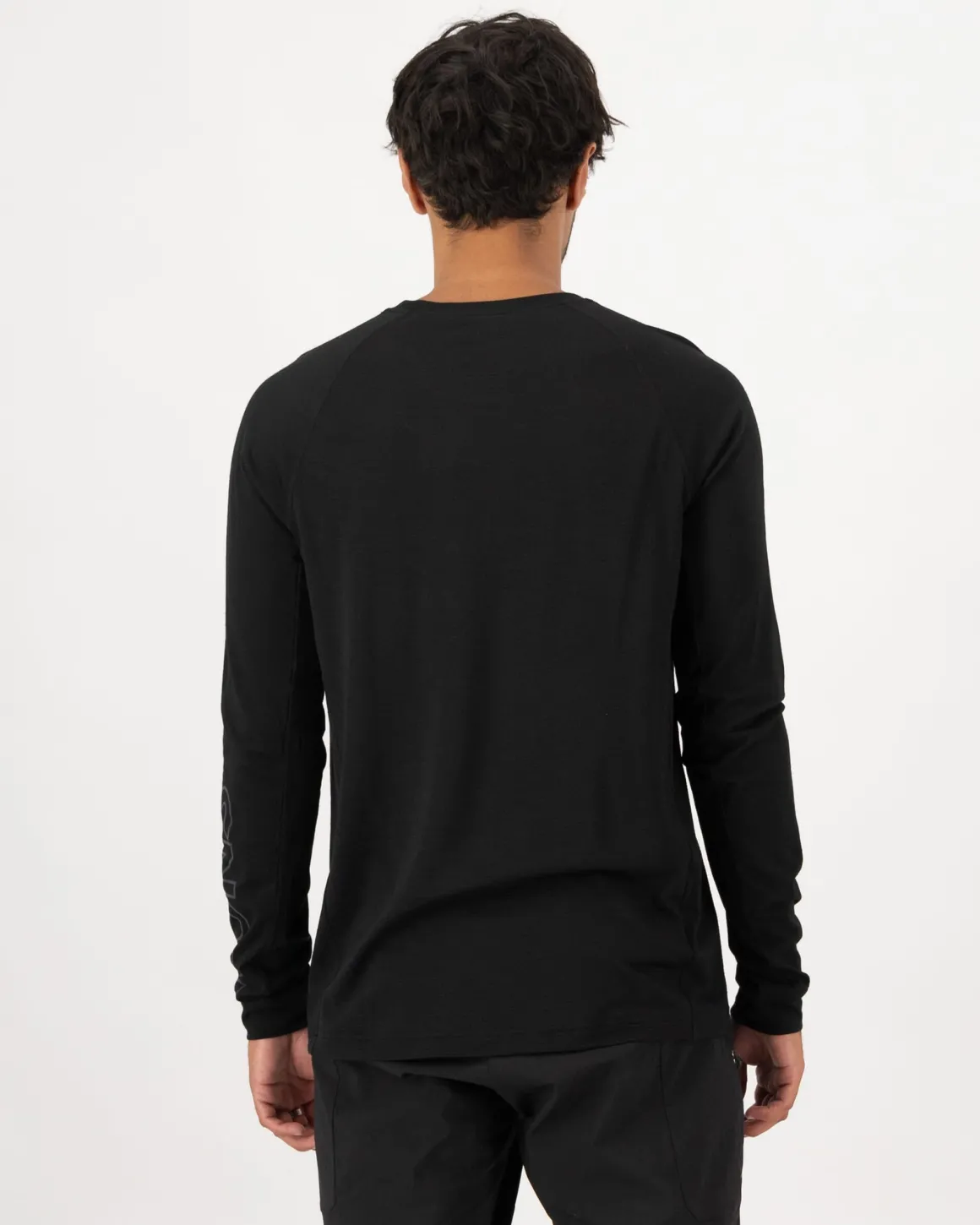 Tarn Merino Bike Wind Jersey - Black