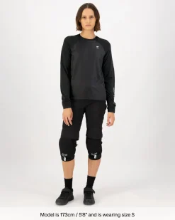 Tarn Merino Bike Wind Jersey - Black