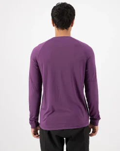 Tarn Merino Bike Wind Jersey - Black / Boysenberry