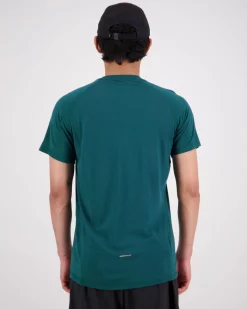 Temple Merino Air-Con T-Shirt - Evergreen