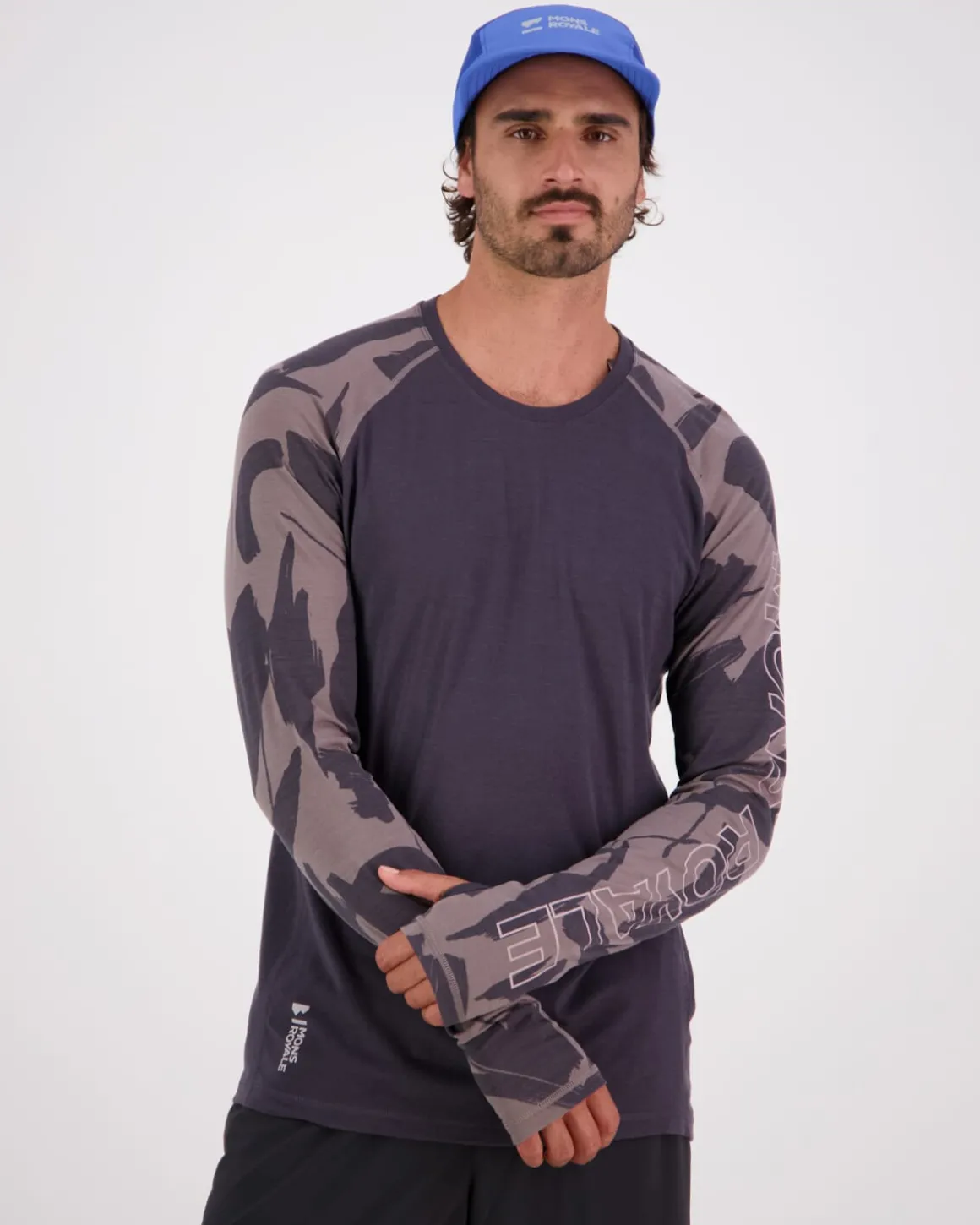 Temple Merino Long Sleeve - Shale / Fragments