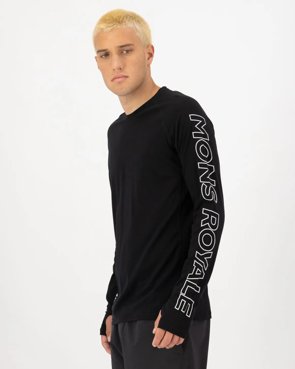 Temple Merino Long Sleeve - Black