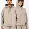 Verdant Merino Organic Cotton Hoody - Taupe