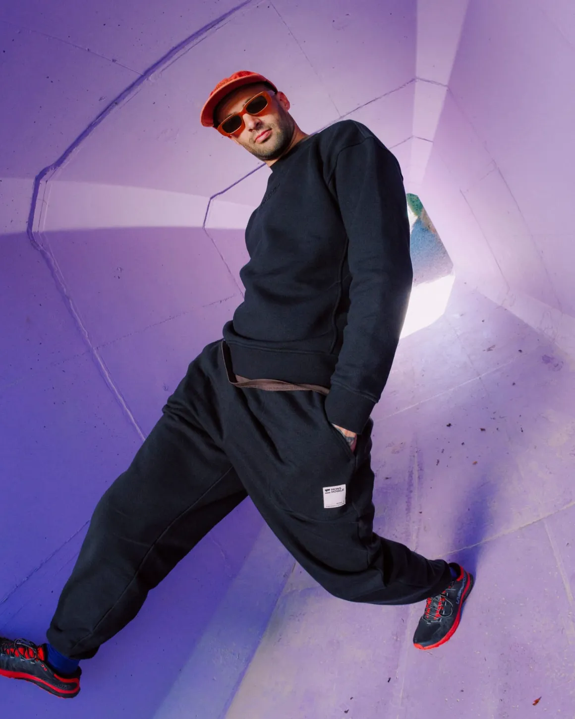Verdant Merino Organic Cotton Sweatpants - Black