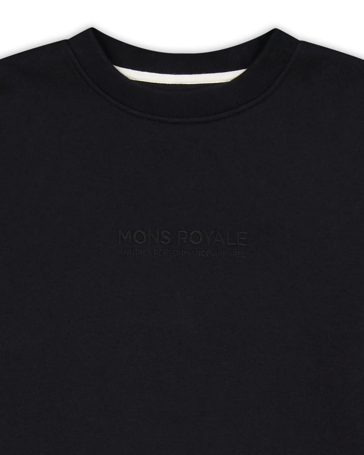 Verdant Merino Organic Cotton Crew - Black
