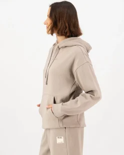 Verdant Merino Organic Cotton Hoody - Taupe