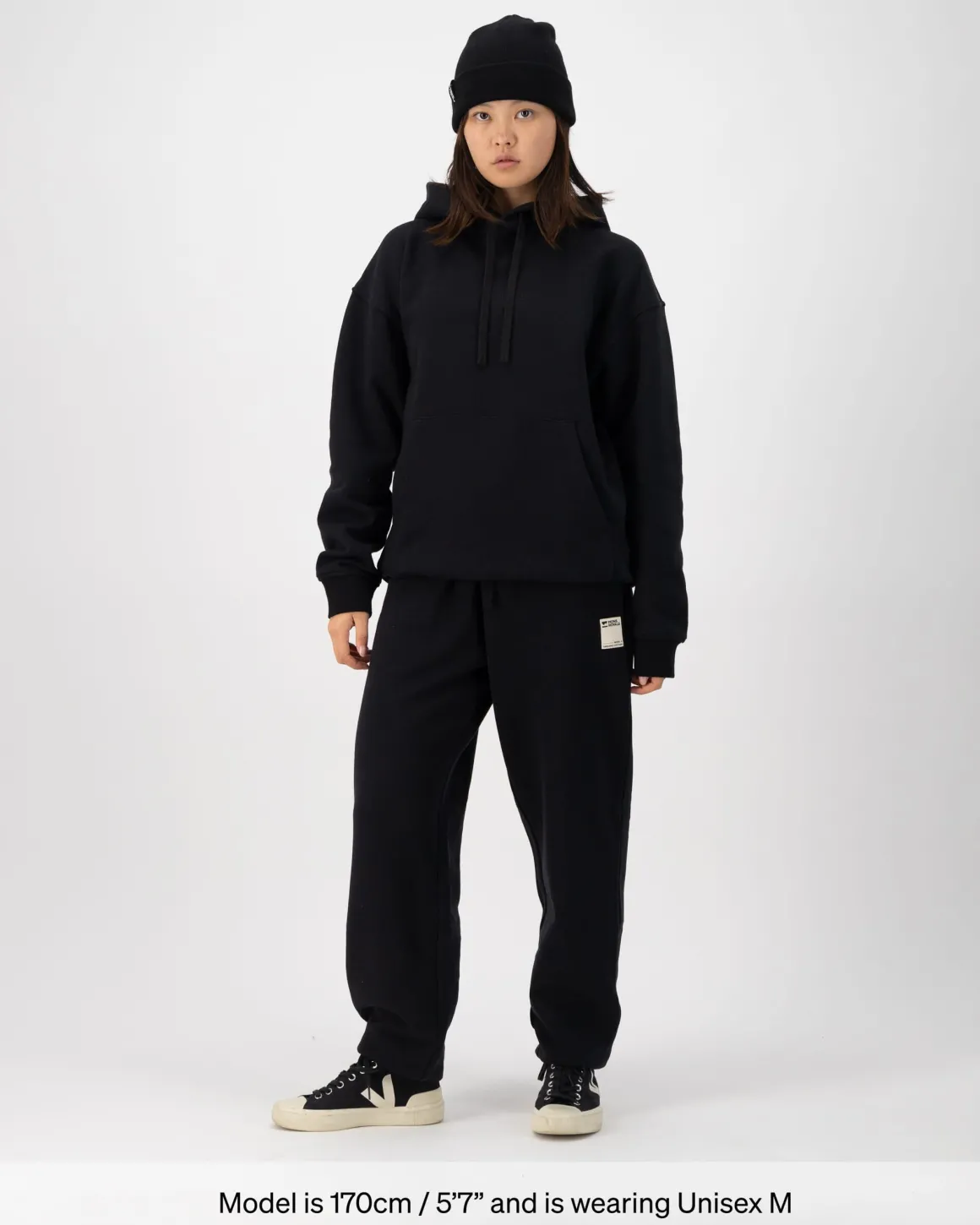 Verdant Merino Organic Cotton Sweatpants - Black
