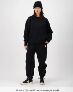 Verdant Merino Organic Cotton Crew - Black